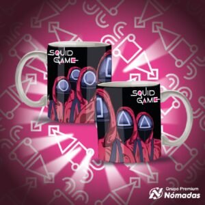 Taza Blanca 11 oz - El juego del Calamar