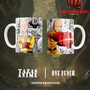 Taza Blanca 11 oz - One Punch Man