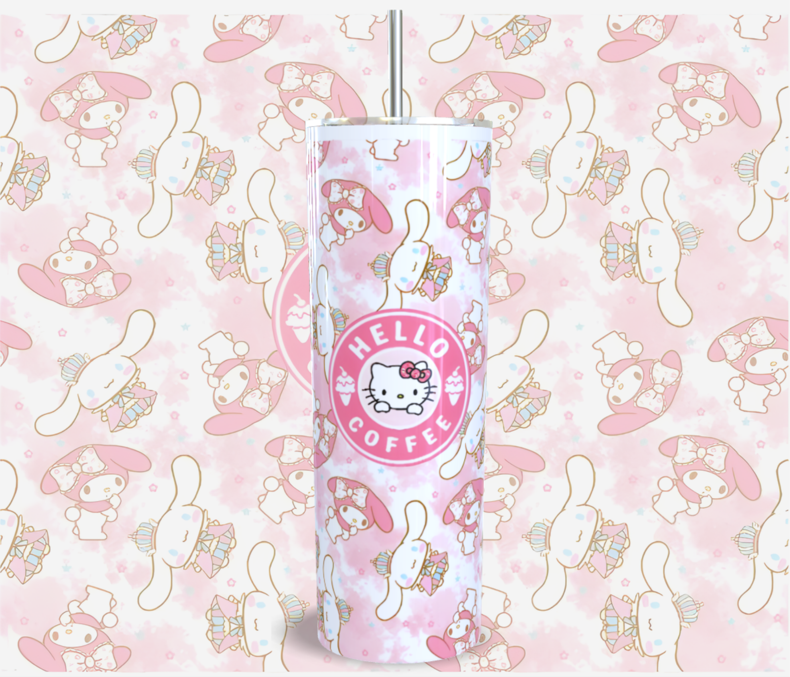 Termo Skinny Hello Kitty Starbucks 600 ml