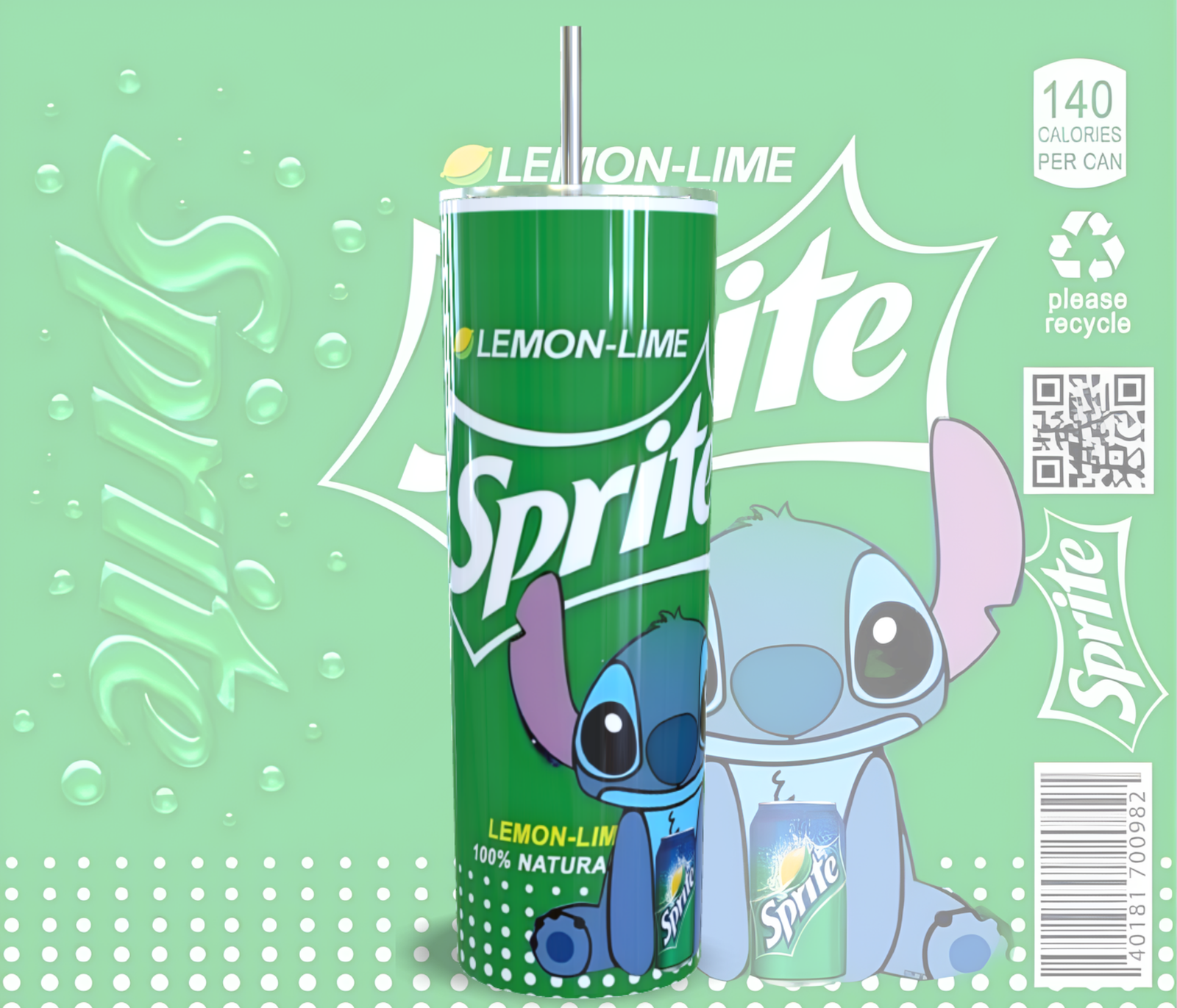 Termo Skinny Stitch Sprite 600 ml